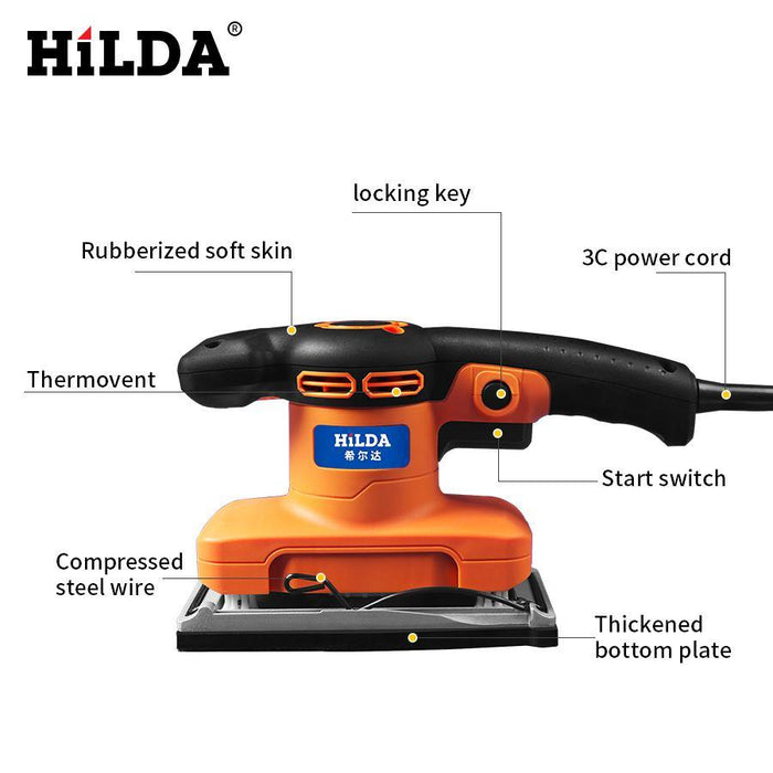 HILDA 240W/320W Mini Electric Polishing Sander Woodworking for Polishing Wood Metal