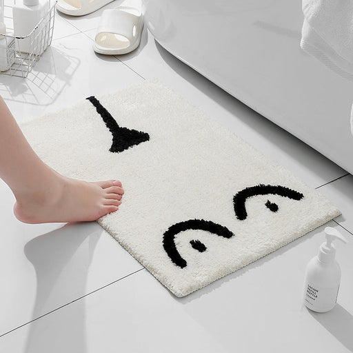 Black and White Get Naked Bath Mat 15″x23″, 40x60cm Clearance Sale