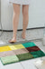 Blue/Red/Green Checkerboard Bath Mat