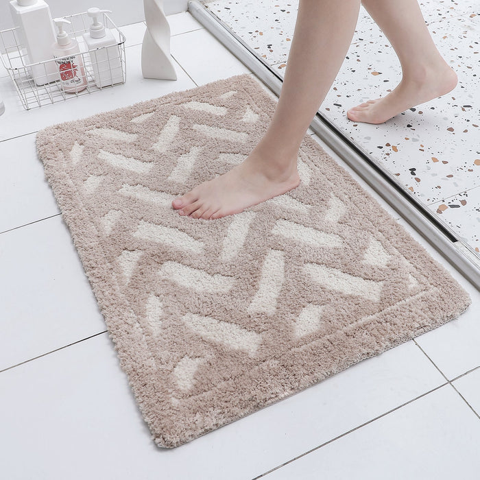 Beige Color Bathroom Mat 20"x31", 50x80 cm