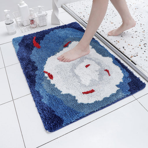 Fishpond Bathroom Mat, Red Koi in Pond Bath Mat, 60x90cm or 23x35 inches