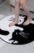 Cute Black and White Cats Bath Mat 31"x31", 80cmx80cm