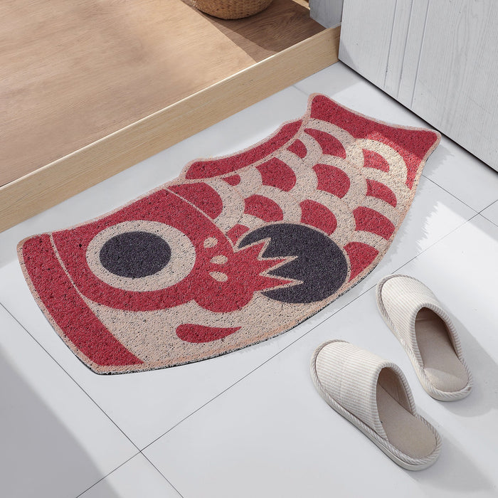 Red and Yellow Koi Fish PVC Entrance Door Mat