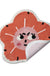 Smile Flower Bathroom Mat 23"x23", 60x60cm