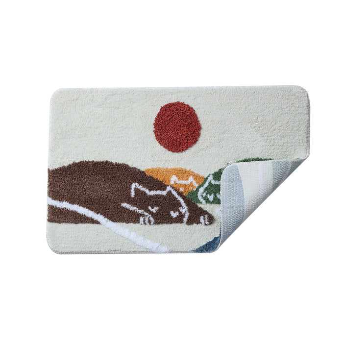 Sleeping Cats Mountain Bath Mat 50x80cm or 19x31 inches