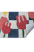 Checkerboard Tulip Bathroom Mat 50x80cm,19"x31"