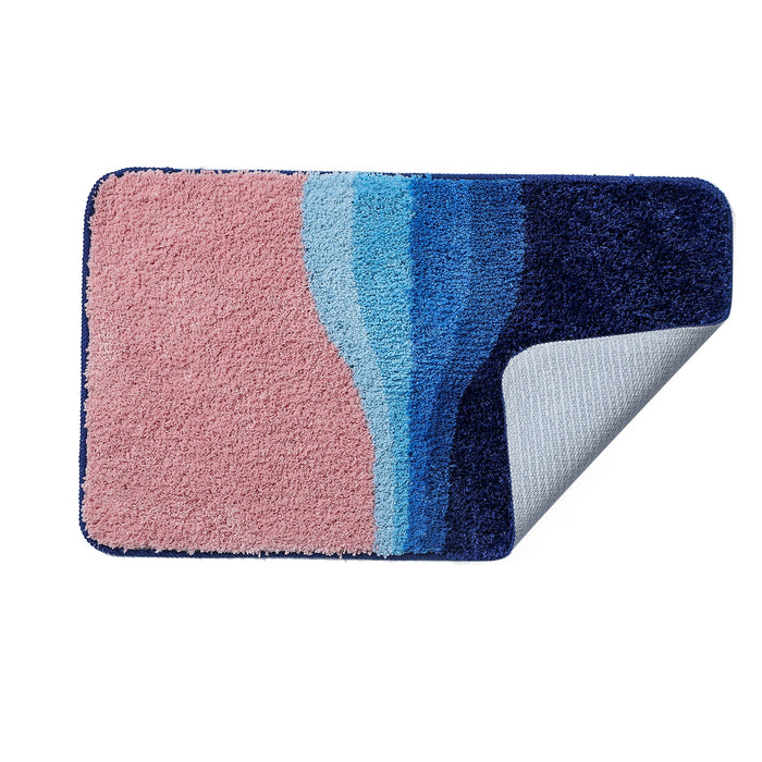 Blue River Bathroom Mat, Abstract Bath Mat, 50x80cm or 19x31 inches