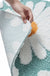 Feblilac Cute White Blue Daisy Flower Bath Mat, Multiple Colors Available