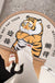 Arch Shape Funny Tiger Entrance Door Mat