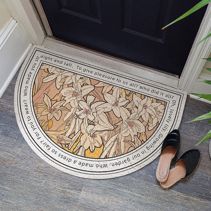 Arch Shape Lily Entrance Door Mat