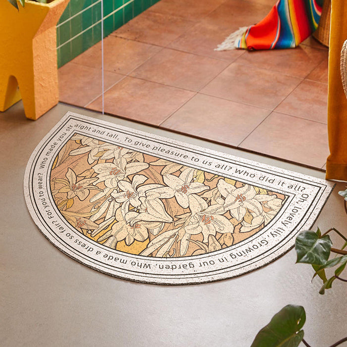 Arch Shape Lily Entrance Door Mat