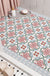 Blue Pink Pattern PVC Bathroom Mat