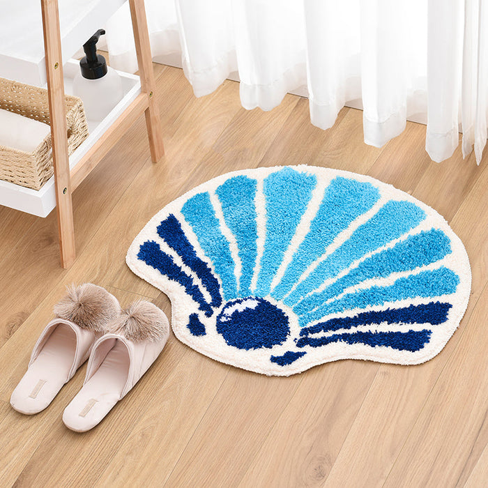 Blue Shell Bath Mat 27.1″x 31.5″ or 69x80 cm Clearance Sale