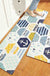 Feblilac Blue Sea and Fishes Easy Life PVC Leather Kitchen Mat