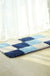 Feblilac Blue/Black/Green/Red/Brown/Purple and White Checkerboard Pattern Ultra Soft Bathroom Rug