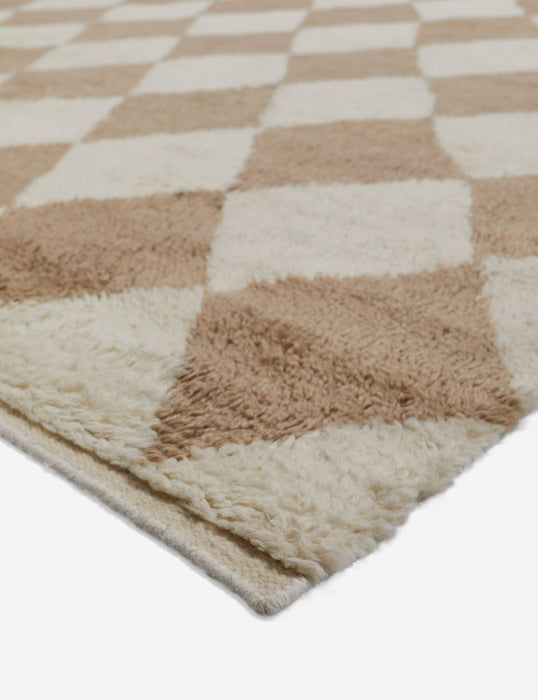 Cariad Hand-Knotted Wool Moroccan Shag Rug