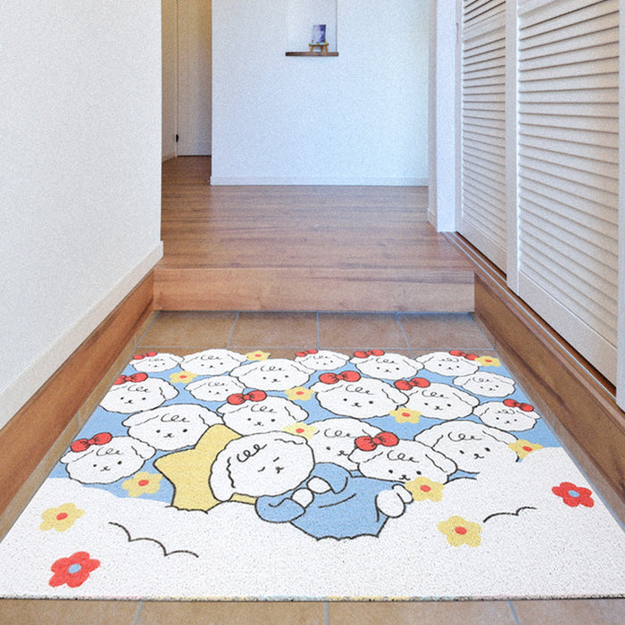 Cartoon Sleeping Sheet Door Mat