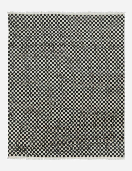 Checkerboard Hand-Knotted Wool Rug by Sarah Sherman Samuel