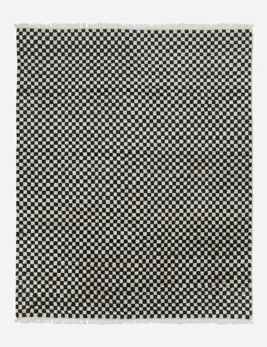 Checkerboard Hand-Knotted Wool Rug by Sarah Sherman Samuel