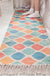 Feblilac Colored Square  Cotton Woven Bedroom Mat