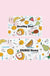 Feblilac Colorful Happy Fruit PVC Leather Kitchen Mat PVC Leather Kitchen Mat