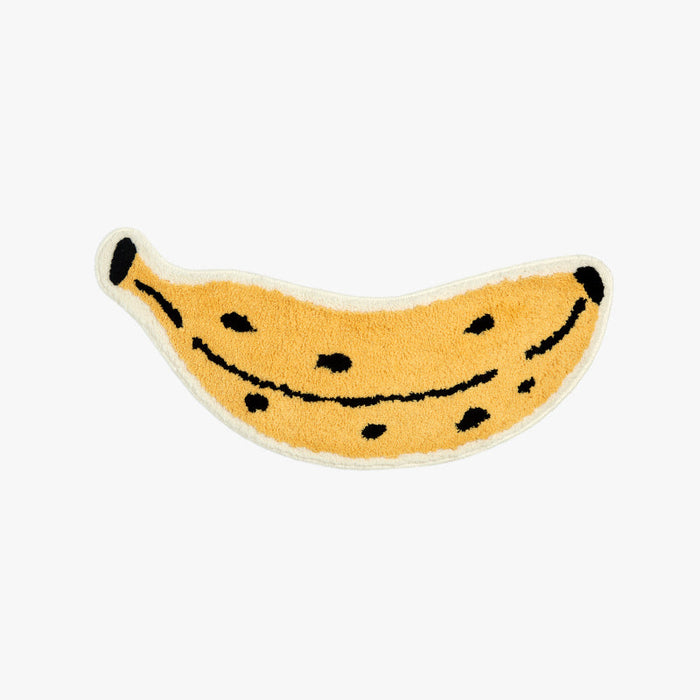 Cute Banana Bath Mat, Irregular Fruit Bathroom Rug, Tufting Mat for Bathroom