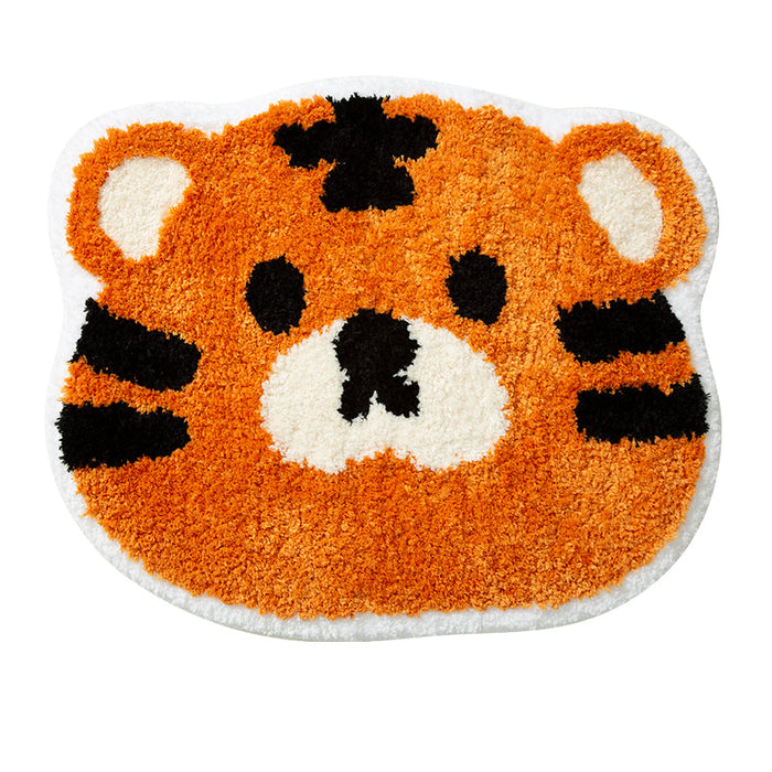 Cute Cartoon Yellow Tiger Bath Mat