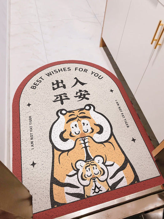 Cute Tigers PVC Entrance Door Mat