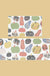 Feblilac Cute Colorful Pumpkin PVC Leather Kitchen Mat