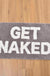 Feblilac Blue/Red/Grey Get Naked Bath Mat