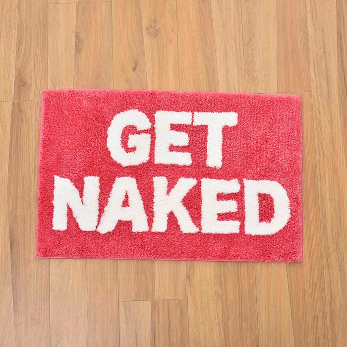 Feblilac Blue/Red/Grey Get Naked Bath Mat