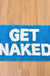 Feblilac Blue/Red/Grey Get Naked Bath Mat