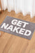 Feblilac Blue/Red/Grey Get Naked Bath Mat