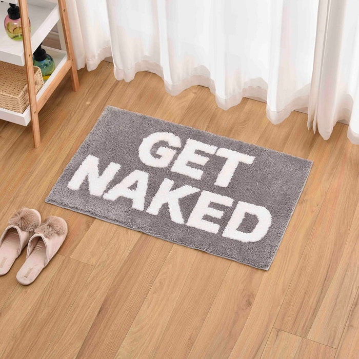 Feblilac Blue/Red/Grey Get Naked Bath Mat