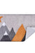 Grey Orange Mountains Bath Mat