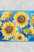 Blue Ground Sun Flower Bath Mat