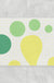 Yellow Green Wave and Dots Bath Mat