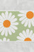 Feblilac White Daisy Green Bath Mat