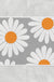 Feblilac White Daisy Green Bath Mat