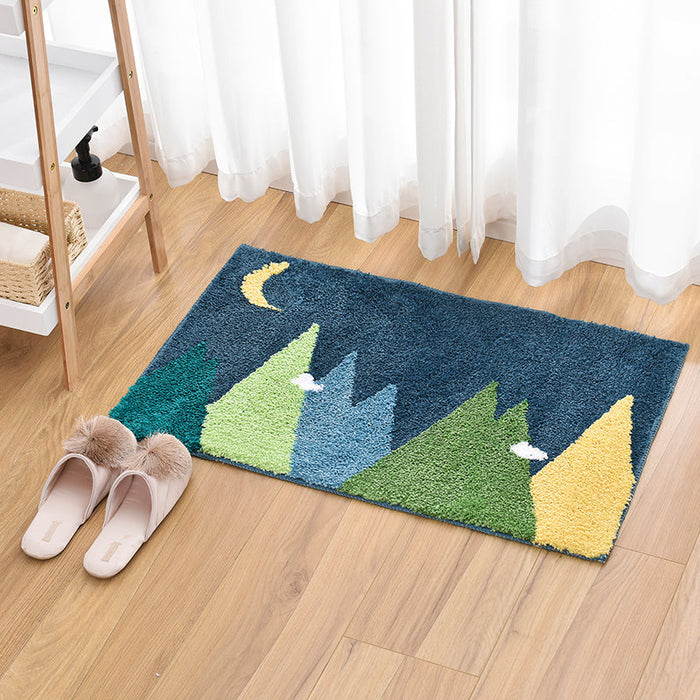 Green Jungle Multiple Size Tufted Bathmat