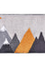 Grey Orange Mountains Bath Mat