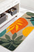 Colorful Tropical Leaves Bath Mat