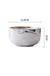 European Style Dinnerware Custom Logo Grey Salad Soup Bowl Porcelain Charger Plate Luxury Ceramic Dinner Set With Gold Rim