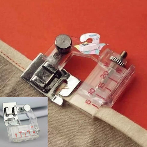 Adjustable Bias Tape Binding Foot Snap On Presser Foot 6290 For Brother and Most of Low Shank Sewing Machine Accessories