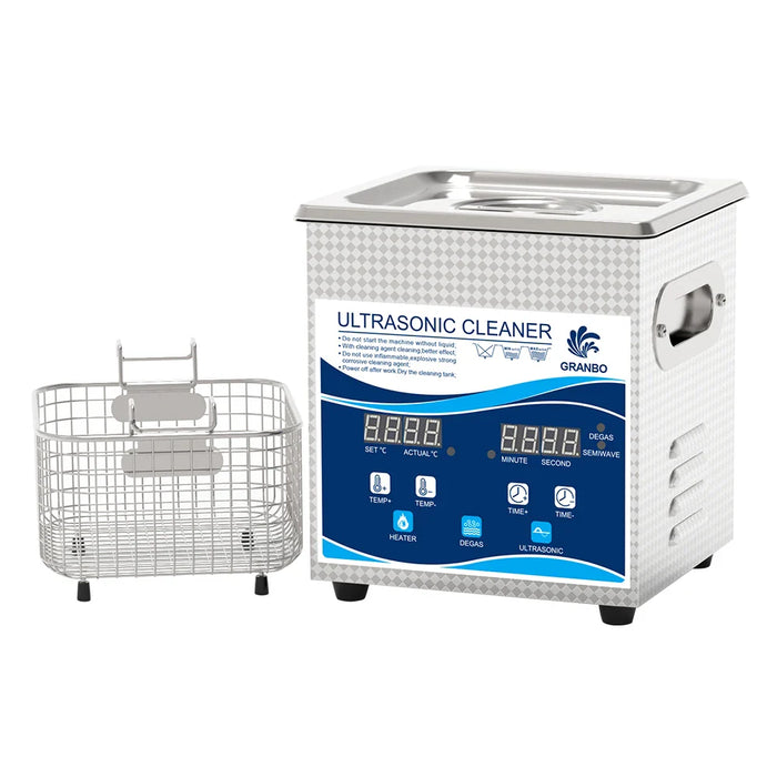 Digital Timer Heater Adjustable 2L 30W/60W Ultrasonic Variable Wave Ultrasonic Cleaner Machine