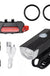 Bike Light Set Front Light with Taillight USB Rechargeable Easy to Install 3 Modes Bicycle Accessories for the Bicycle Road MTB