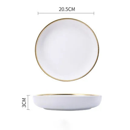  Supplier Dinnerware Full Dinner Sets 18 pcs White Green Royal Ceramic Dinner Set For Restaurant