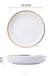  Supplier Dinnerware Full Dinner Sets 18 pcs White Green Royal Ceramic Dinner Set For Restaurant