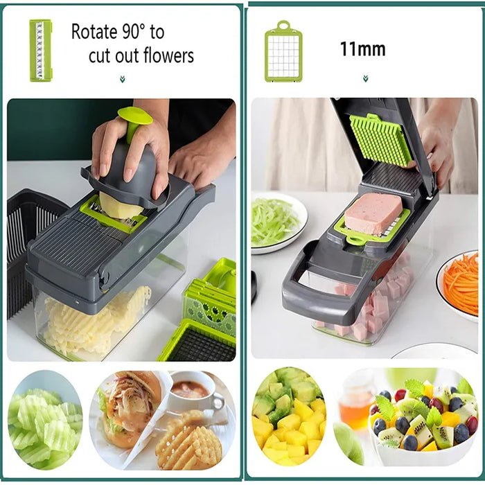 Drop Shipping Multi-functional Plastic Manual Food Shredder Salad Cutter Vegetable Chopper Kitchen tools