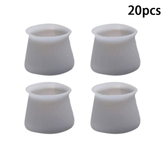 20pcs Silicon Furniture Leg Protection Cover Table Feet Pad Floor Protector For Chair Leg Floor Protection Anti-slip Table Legs